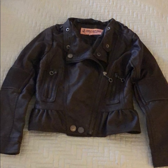 Urban Republic Other - Brown faux leather jacket girl 5/6